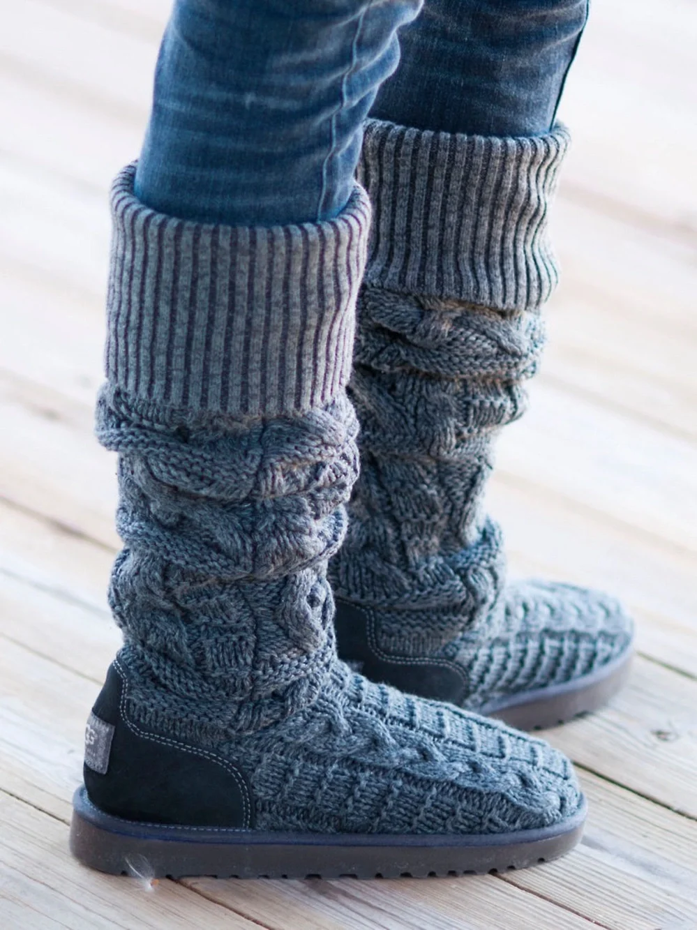 Women's UGG Over-the-Knee Twisted Cable Boots